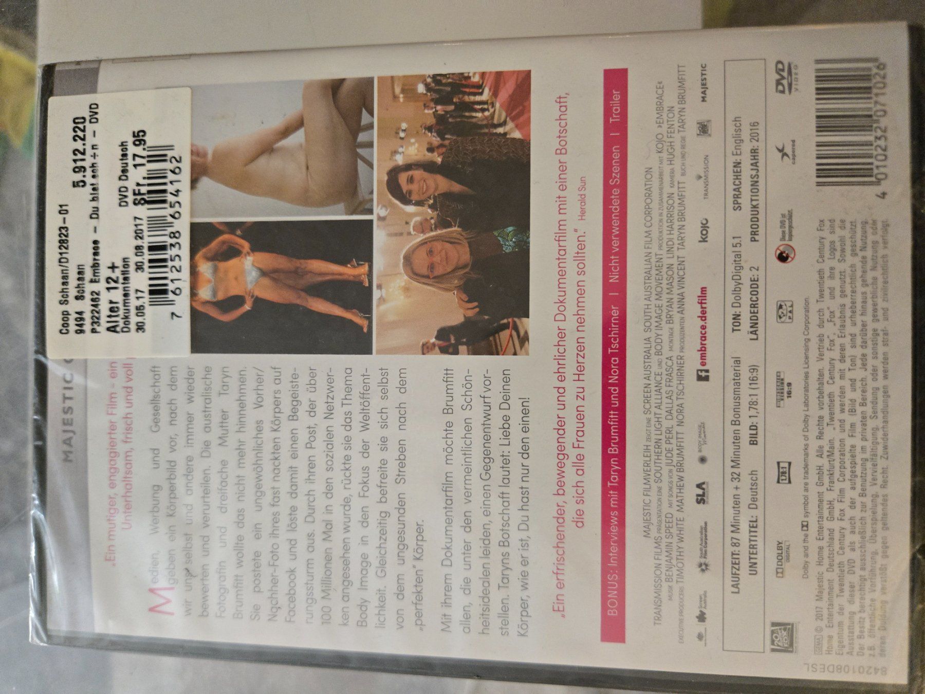 Alle DVDs: Embrace - Du bist schön DVD – Gebraucht aus Bussigny von Kfdlt 1