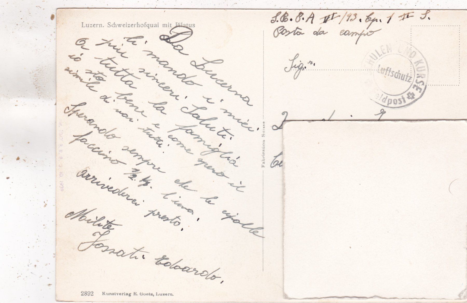 Cartoline postali: Luzern Schweizerhofquai mit Pilatus – Usato da Herisau venduto da Lisegrat2008 1