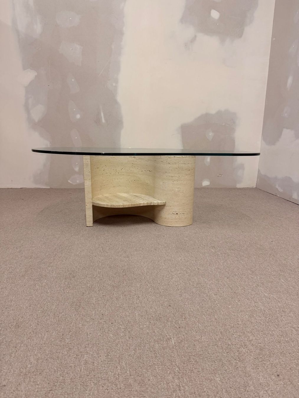 Tavoli: Travertin Couchtisch mit Glasplatte Coffee Table – Usato da Rickenbach ZH venduto da Der-Insider 6