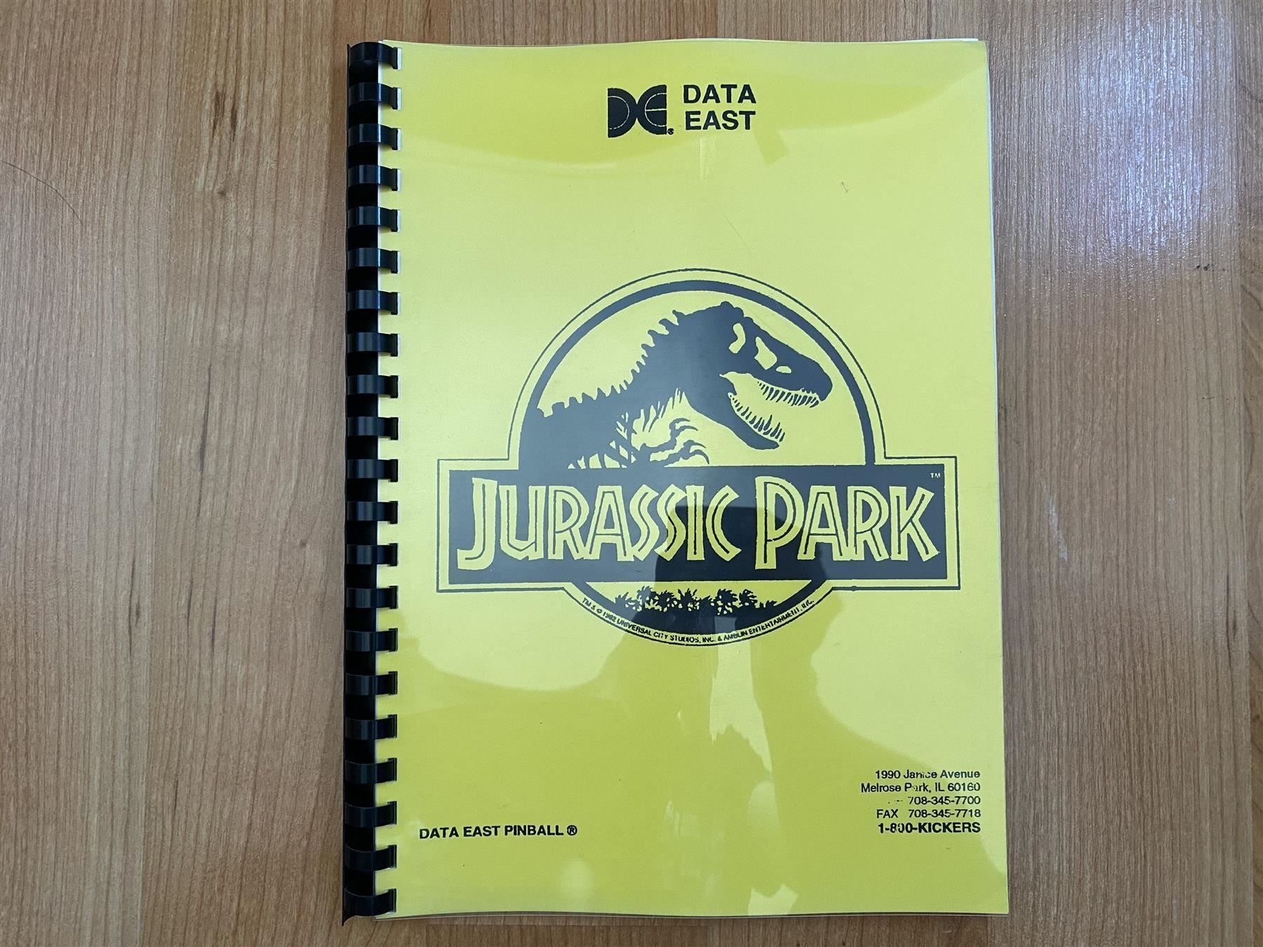 Flipper: Flipper Handbuch "Jurassic Park" (1993) – Usato da St.Gallen venduto da kingsamas
