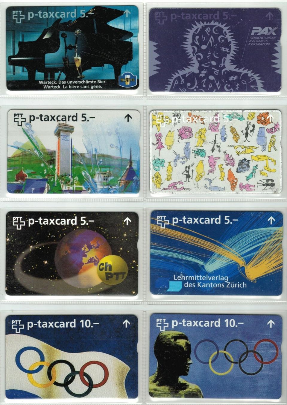Telefon- & Taxkarten: 8 Fullface Taxcards – Gebraucht aus Zürich von Tolima194