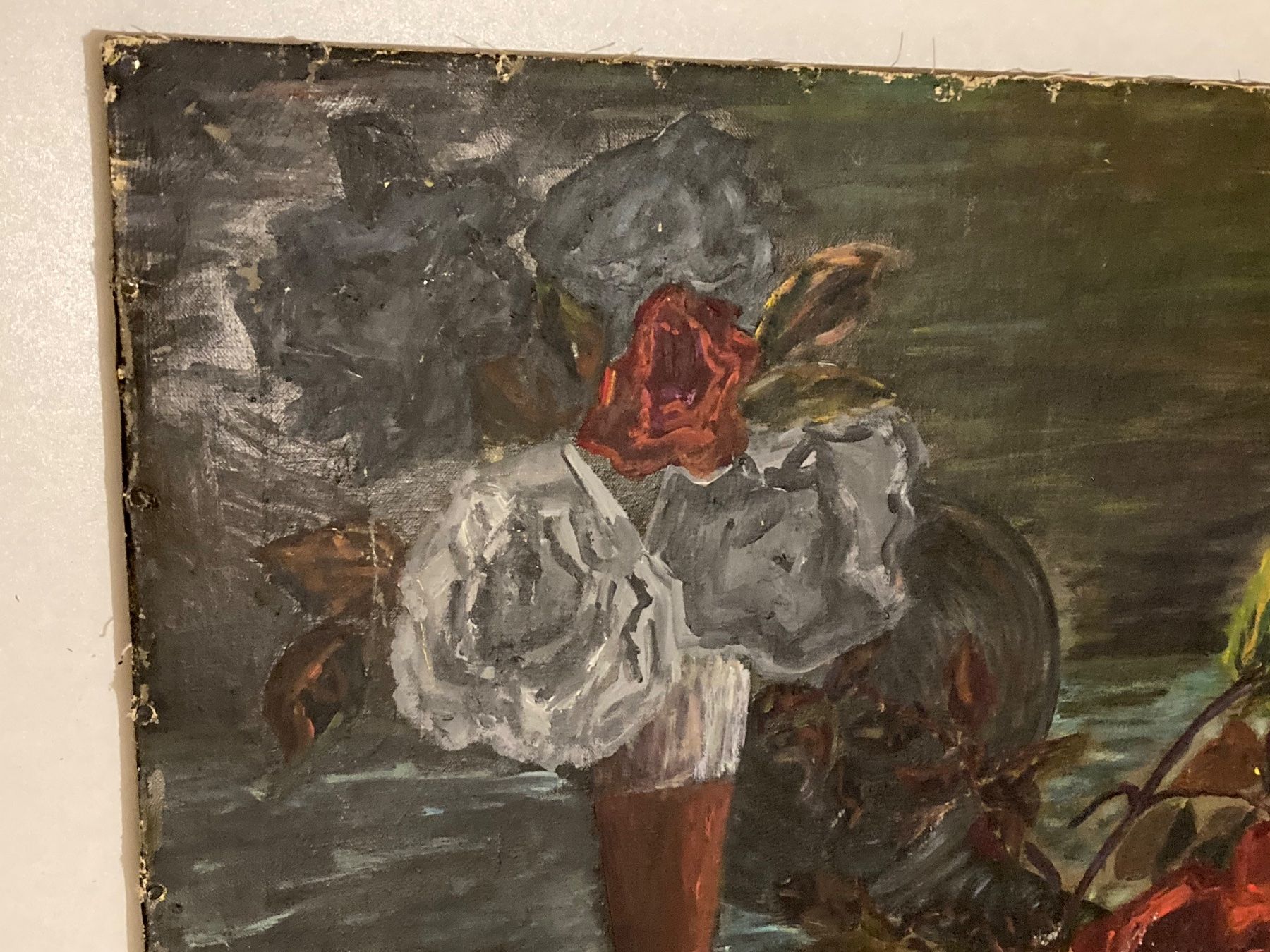 Dipinti: Mauro K. Stilleben signiert Dezember 87 mit Blumen – Usato da Hirzel venduto da pjn_d7xp 6