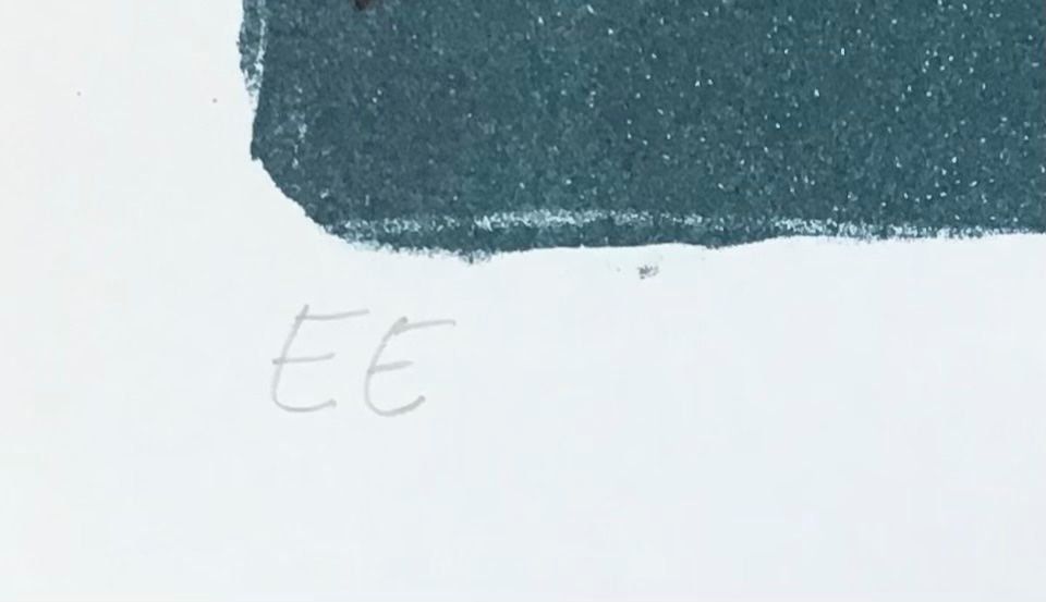 ROLF BRUNNER LITHOGRAPHIE SIGNIERT KÜNSTLERPROBE 4
