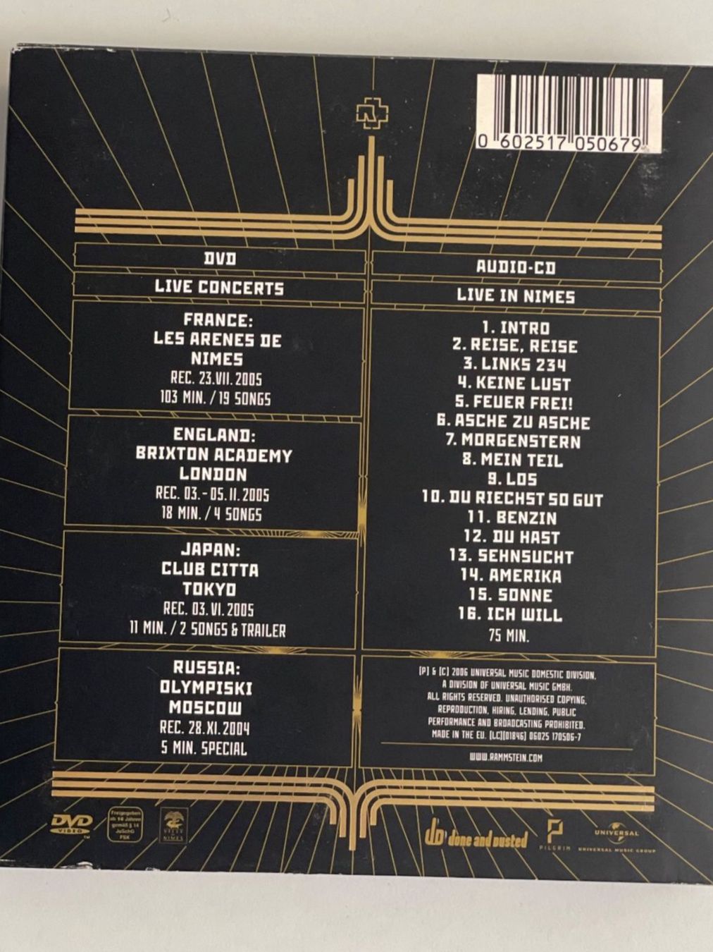 CDs: Rammstein - Völkerball  (+2 DVD) – D'occasion à Muri b. Bern par AdidasCollector 8