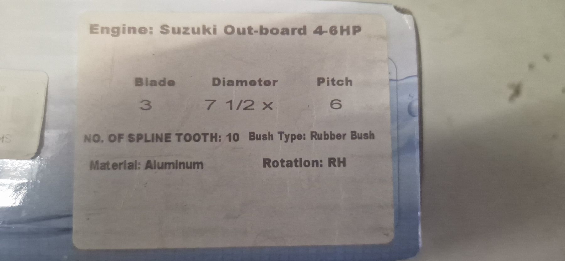 Barche: Aussenboard propeller suzuki 4-6 HP – Nuovo e nell'imballaggio originale da Volketswil venduto da paulr2804 1