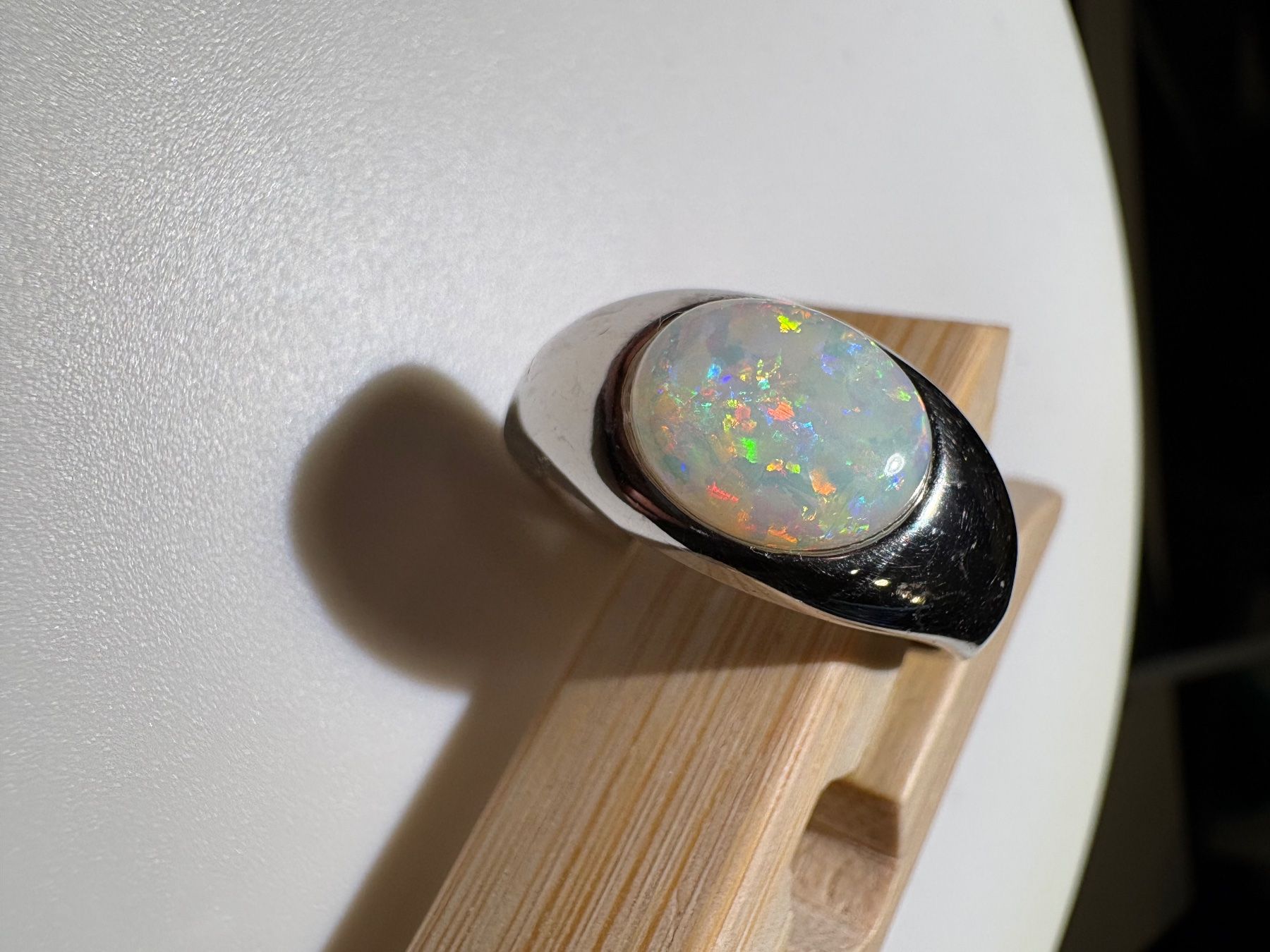 Anelli: Ring Australischer Crystal-Opal+Silber, variable Grösse – Nuovo (secondo la descrizione) da Wilen b. Wil venduto da Tschirio 3
