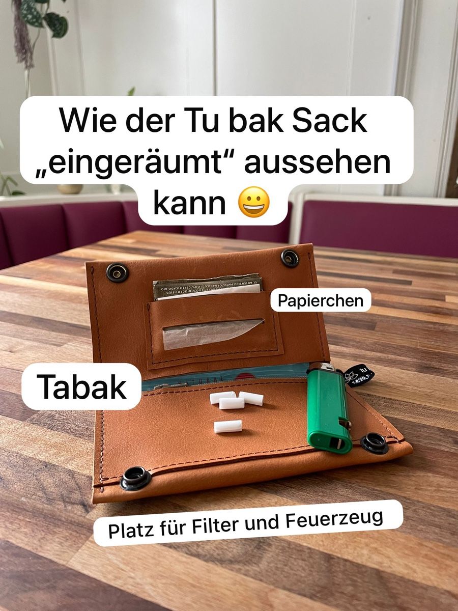 Tabacchi: Tabak Etui aus Leder, Tabak Beutel – Nuovo e nell'imballaggio originale da Wangen SZ venduto da flowerfly 2