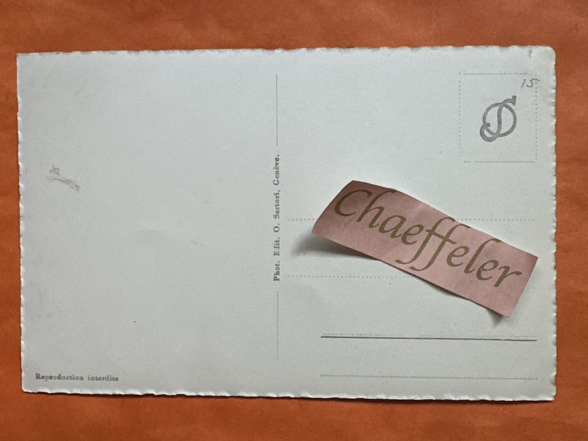 Cartoline postali: 1575 Ouchy – Usato da Zürich venduto da Chaeffeler 1