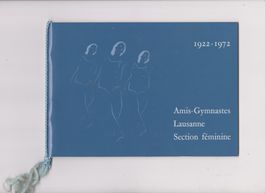 plaquette gymnastes Lausanne sct féminine - gymnastique 1972