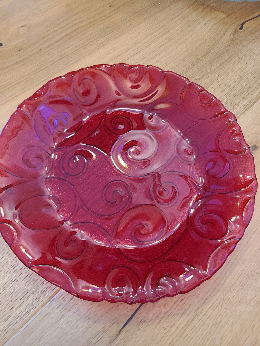 Piatti: Rote Glas Essteller, 15 Stk. – Nuovo (secondo la descrizione) da Flüh venduto da pauletta1985 1