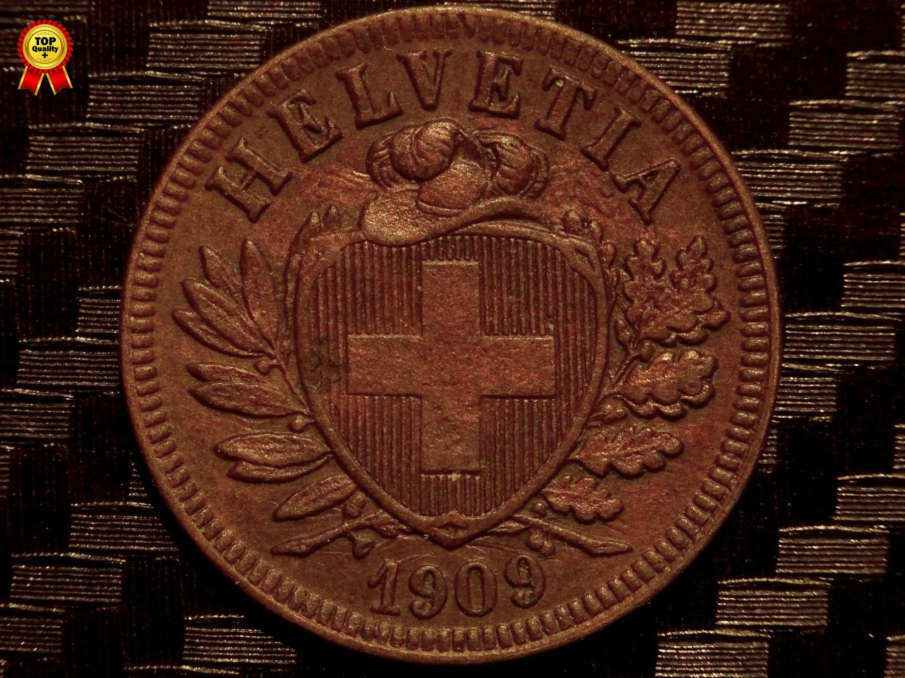 Tutti le monete: 1909 - 2 cts. 1.00 Mio.!!! 2.46gr!! – Usato da Courgenay venduto da ZubR237