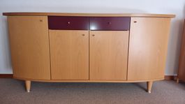 Sideboard aus Holz, B 190 cm x T 53 cm x H 92 cm