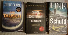 6 Thriller/Krimis/Romane verschiedene Autoren