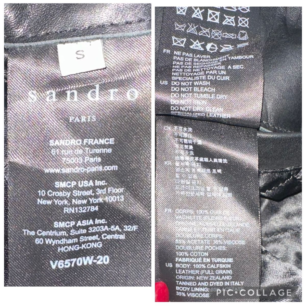 Sandro Giacche: SANDRO LEDERJACKE GR. S – Usato da Unteraegeri venduto da MH203 8
