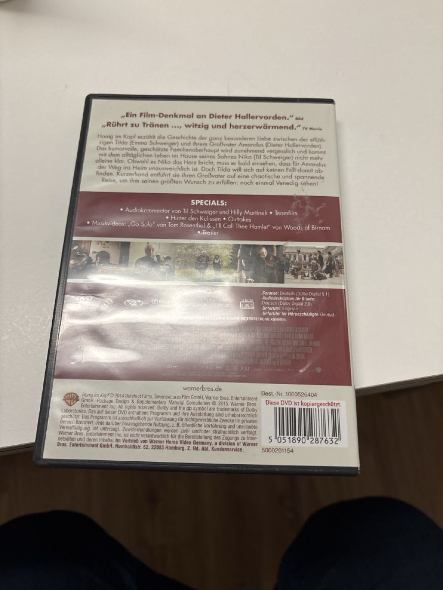 Tous les DVDs: Honig im Kopf – Neuf (Voir description) à Amriswil par SCHLOSSGEISTLI 1