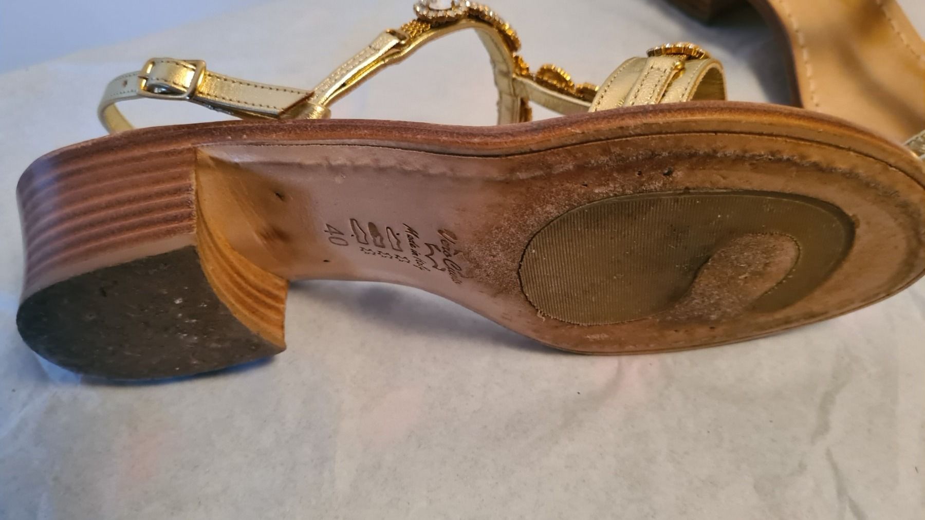 Scarpe da donna: SANDALI Positano Handarbeit  original – Usato da Minusio venduto da Ninfa54 4