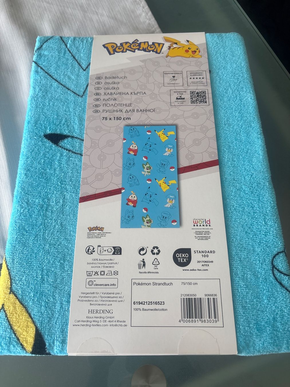 Teli da bagno: Badetuch Pokémon 75x150 – Nuovo e nell'imballaggio originale da Aarwangen venduto da kah_79t5 1