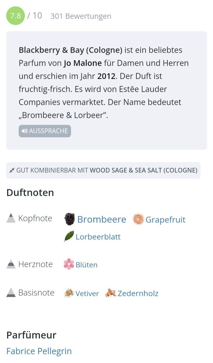Jo Malone Profumi & Eau de Toilette: 5 ml JO MALONE BLACKBERRY & BAY ABFÜLLUNG – Nuovo (secondo la descrizione) da St. Gallen venduto da CaliSunshine 3