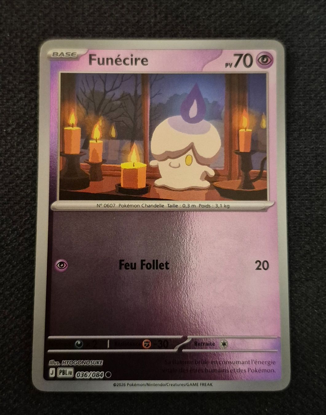 Pokémon Sammelbilder & Trading cards: FUNÉCIRE 036/084 REVERSE POKEMON NUIT NOIRE – Gebraucht aus Grand-Lancy von luc111