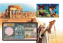 Grosser Banknotenbrief  Libyen 1991
