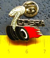 SHELBY COBRA FORD RACING-SNAKE AUTO PIN ENAMEL SILBRIG