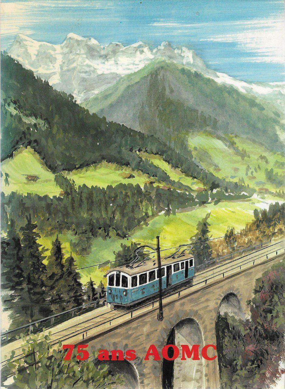 Libri: 75 ans du chemin de fer Aigle-Ollon-Monthey-Champéry – Usato da Bern venduto da Grindelwaldaus