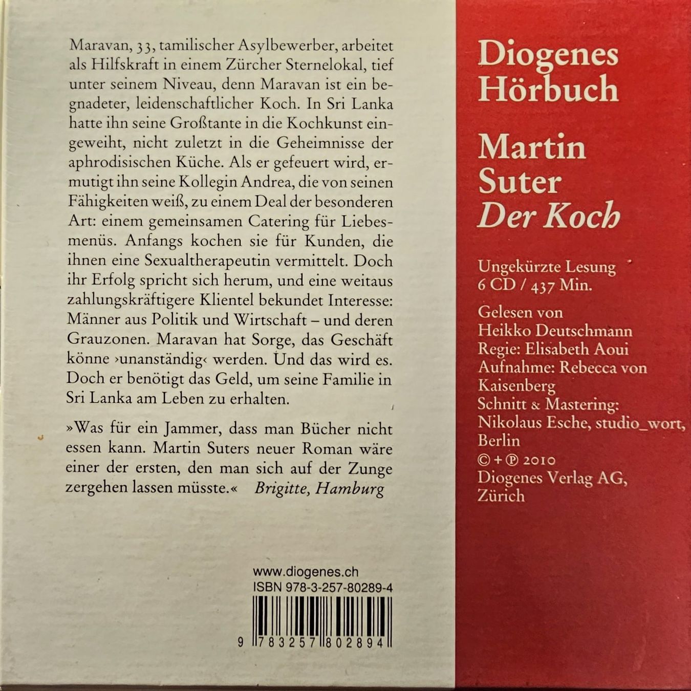 Audiolibri: Martin Suter - Der Koch – Usato da Wahlen b. Laufen venduto da Cg10 1
