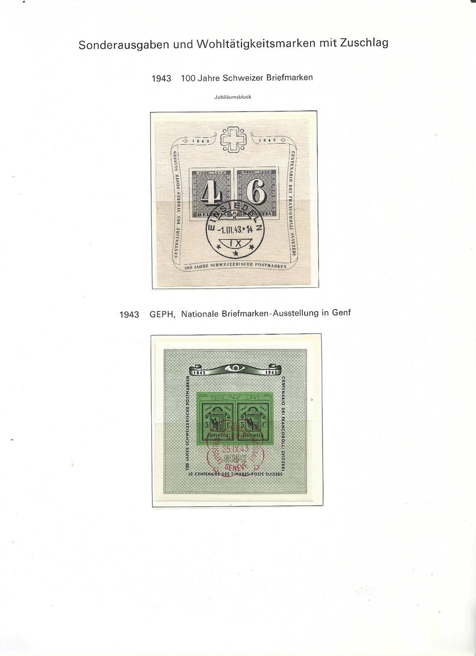 Alle Briefmarken: émissions spéciale – Gebraucht aus Delemont von toutdubon11