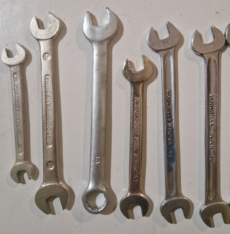14 teilig, Ring-/Gabel-/Knochenschlüssel (Stahlwille, etc.) (Gebraucht ...