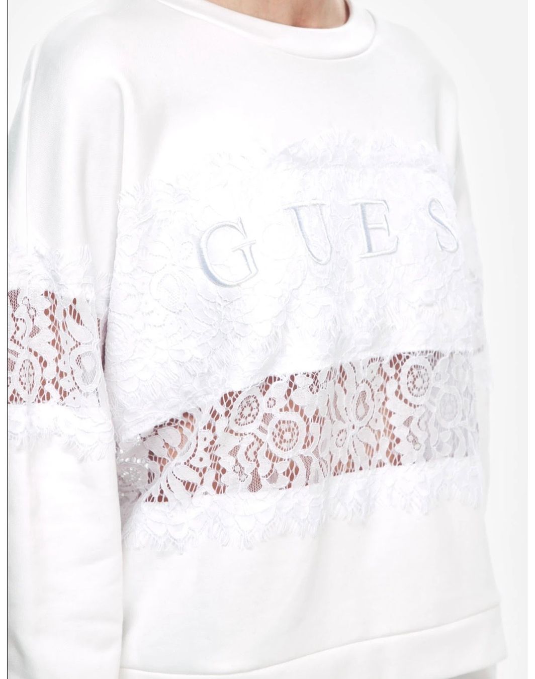 Guess Maglioni & Felpe: Pull GUESS blanc en dentelle t. M – Nuovo (secondo la descrizione) da Peseux venduto da Gilloss 2