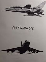 Flugzeug Bild __ F-100 D __ Super Sabre __ US Air Force