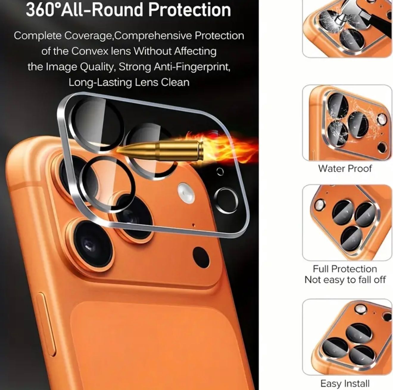 Panzerglass Cover & Protezioni schermo: iPhone 17 Pro Max Protections caméra en verre trempé 3D 9H – Nuovo (secondo la descrizione) da Basel venduto da MY.AIRPODS.SHOP 6