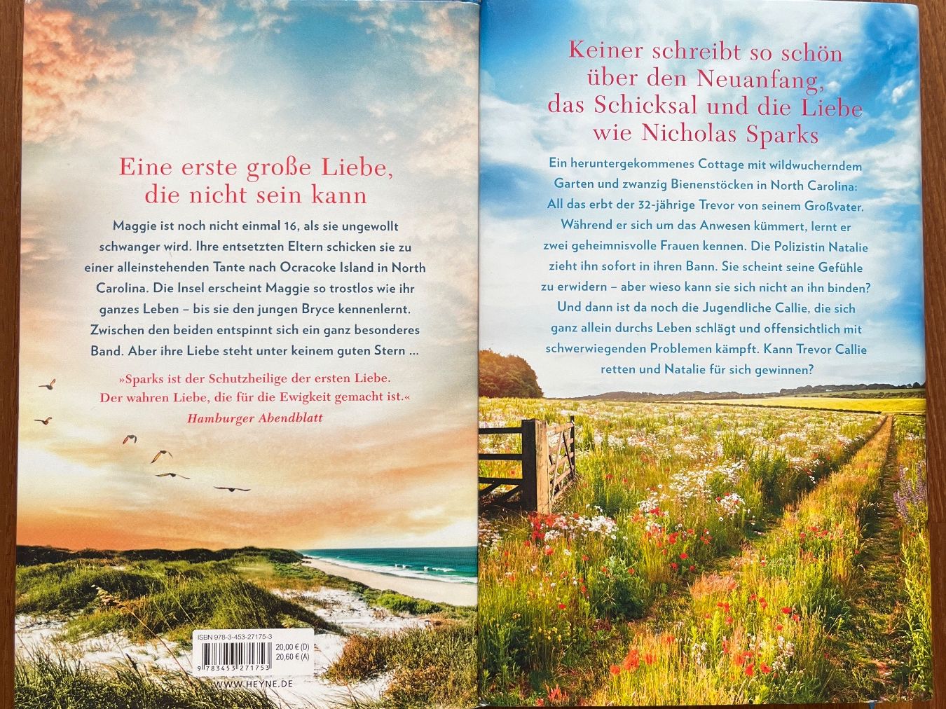 Libri: Nicholas Sparks, 2 Bücher, Hardcover – Usato da Holderbank SO venduto da ale_5zjc 1