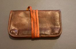 Blague à tabac (tabatière) * En cuir véritable * Neuf