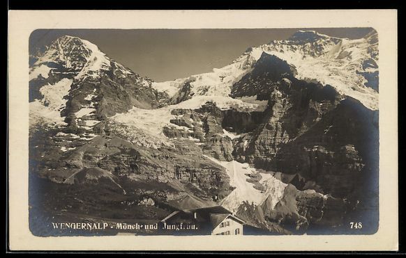 Ansichtskarten: AK Wengernalp, Mönch und Jungfrau – Gebraucht aus Berlin von bartko-reher