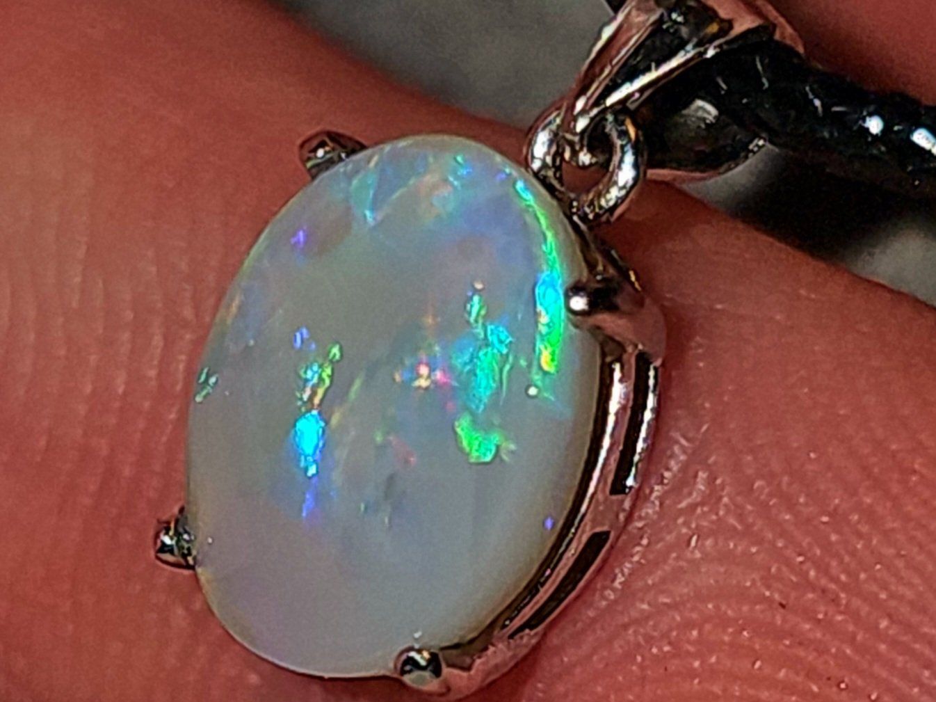 Ciondoli: Natürlicher Australischer Opal Silber-Anhänger – Nuovo e nell'imballaggio originale da Uerkheim venduto da Winwinner 3