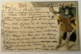 Ansichtskarte Uri Wappenfigur gelaufen Jahr 1902