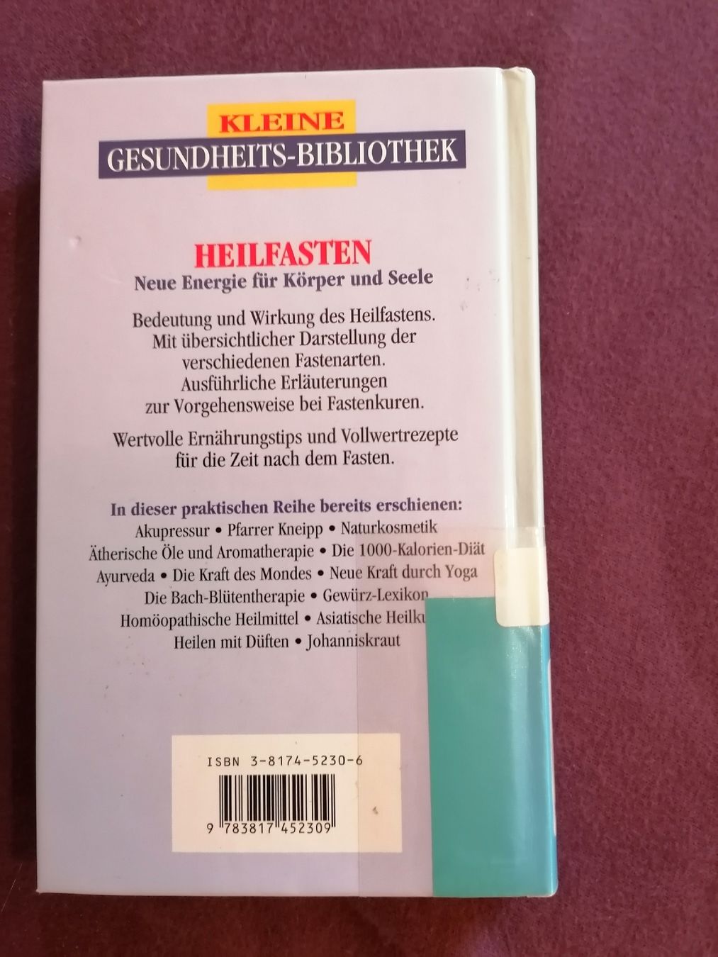 Livres: Kleines Buch - Heilfasten – D'occasion à Wahlen b. Laufen par Aweiss 1