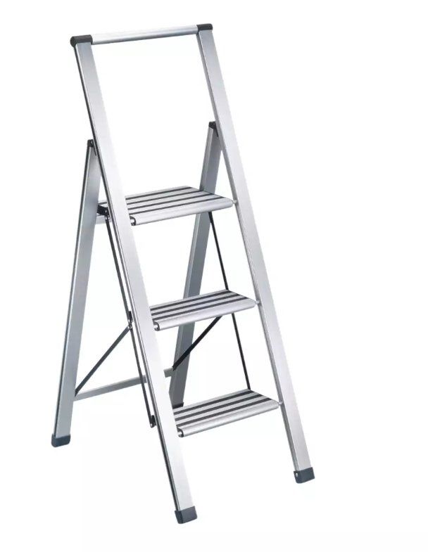 Scale: technocraft Alu-Klappleiter SLIMSTEP, 3 Stufen – Nuovo e nell'imballaggio originale da Koppigen venduto da Bracher_Mail-House