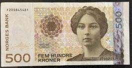 500 Norwegische Kronen Geldschein - Sammlerstück!