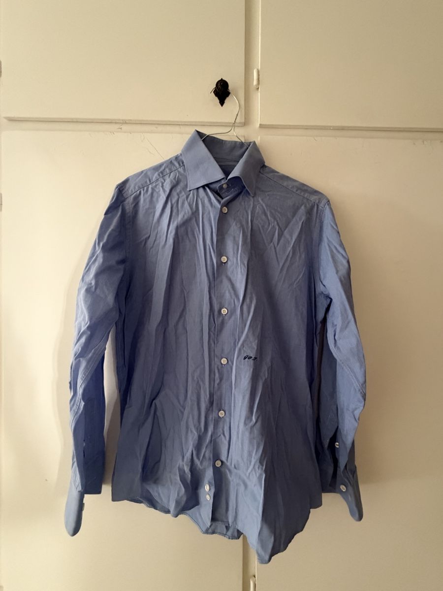 Camicie: Camicia uomo azzurra taglia 40 – Usato da Lugano venduto da can_xdd8 2