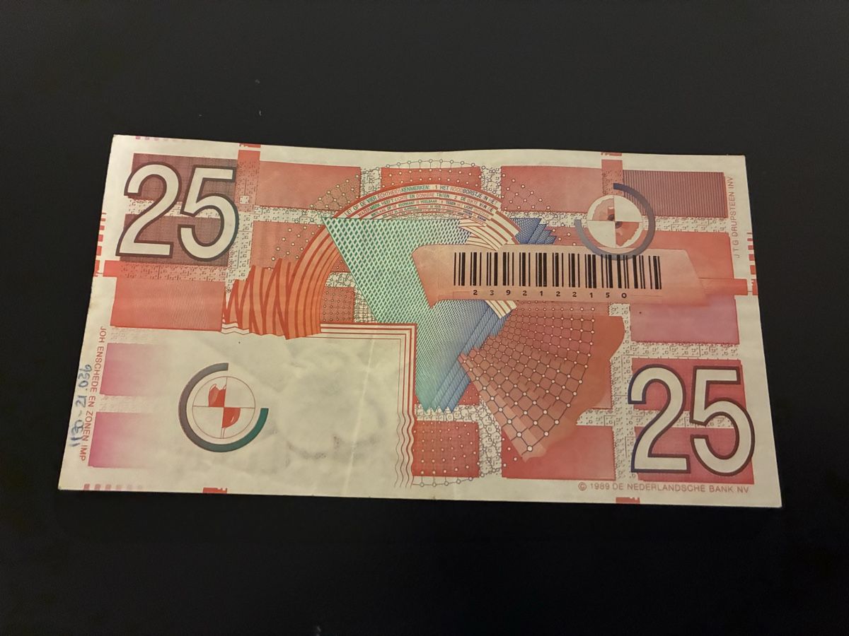 Banconote: 25 Gulden 1989 – Usato da Dällikon venduto da Woldbanknoten