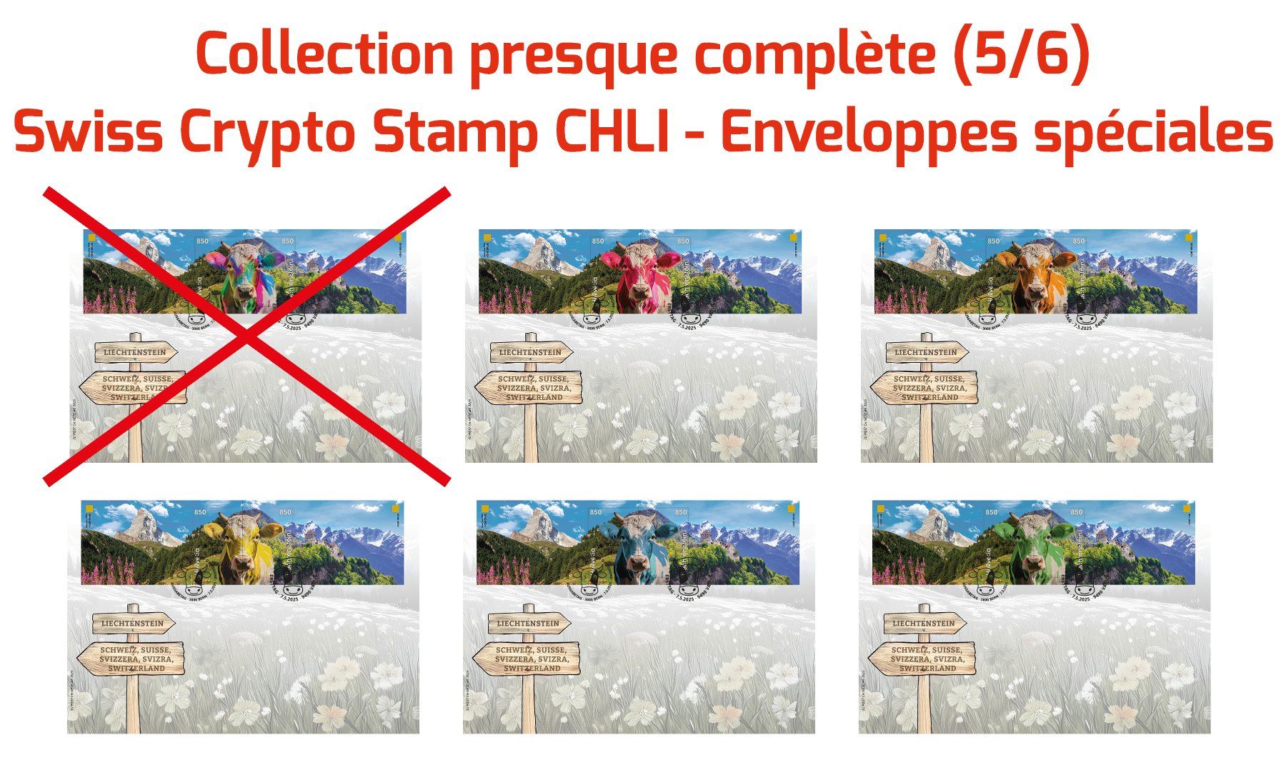 Swiss Crypto Stamp CHLI - 5/6 Sammlung Sonderumschlag (Neu und  originalverpackt) in Monthey für CHF 1800 – mit Lieferung auf Ricardo kaufen