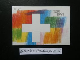 CH 1991 Nr. 0-89 Markenheftchen gestempelt