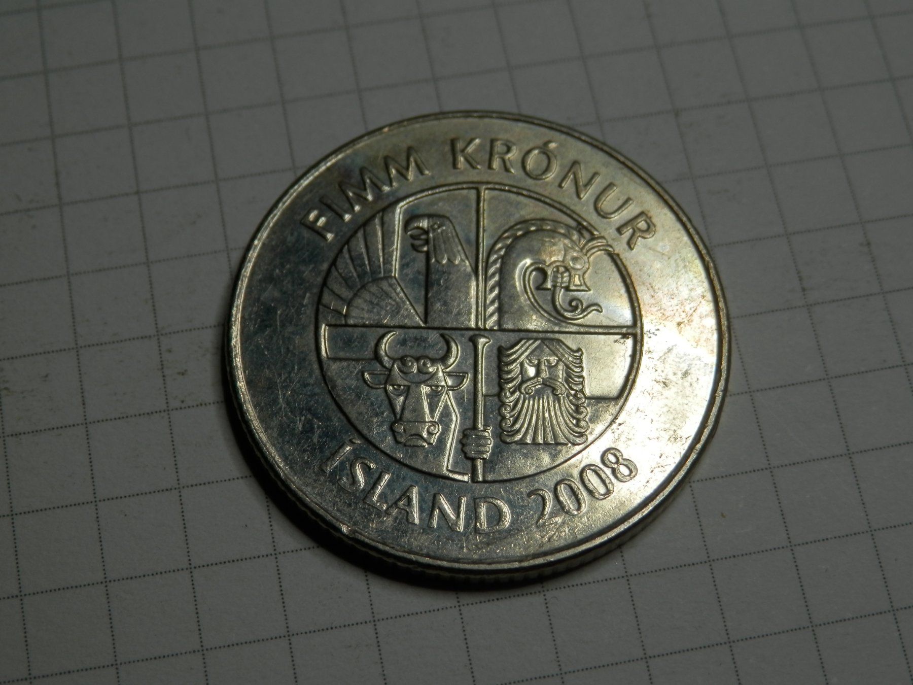 Tutti le monete: Island  5 Kronen, 2008 – Usato da Weiach venduto da weiach81 1