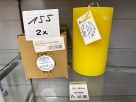155 Posten Raureif Stumpen Kerze/n 120 x 200 aus Liquidation
