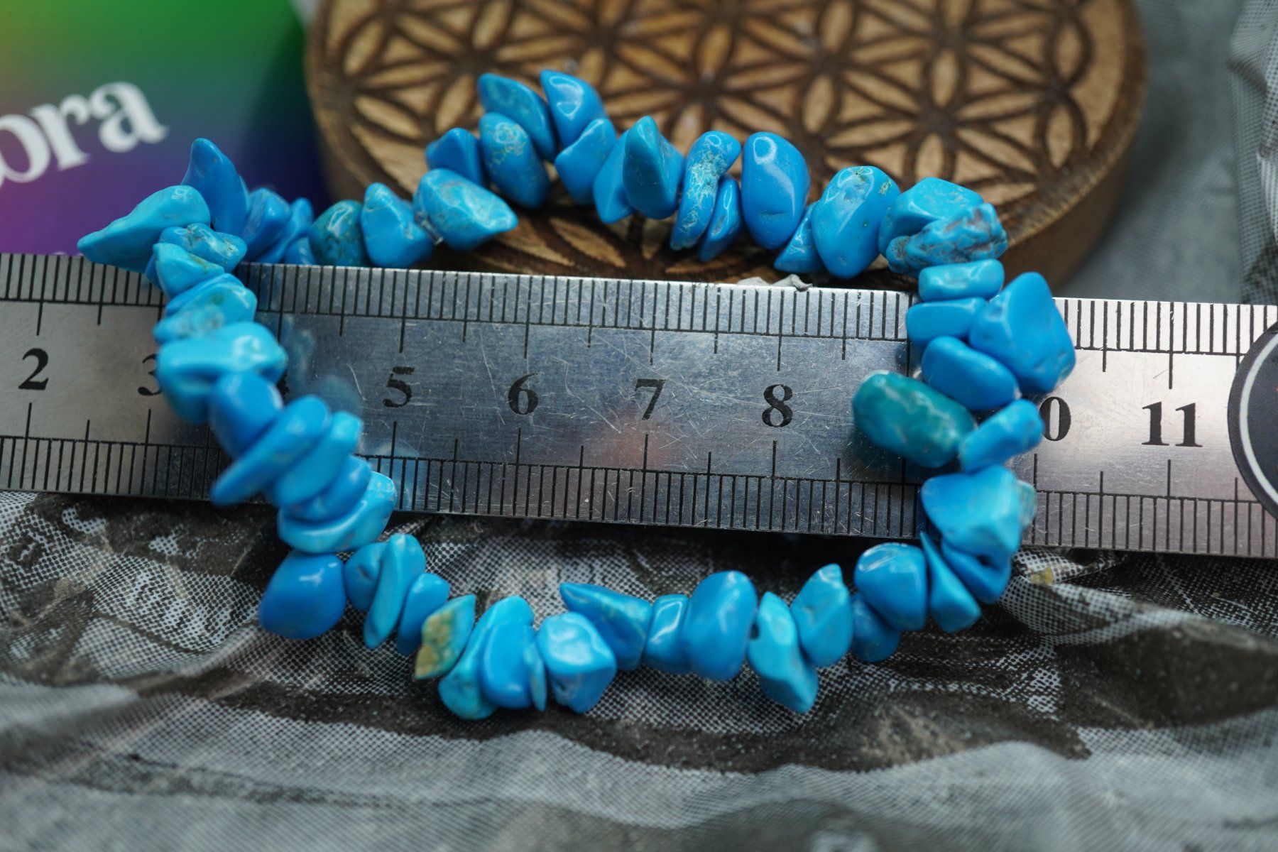 Minerali & Pietre curative: Türkenit blau   Splitter elastisches Armband  Ab 1.- – Nuovo e nell'imballaggio originale da Eschenbach SG venduto da topstone 3