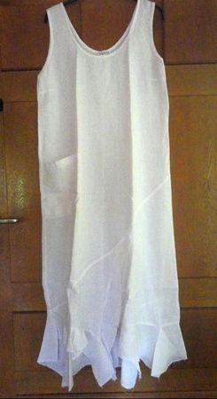CHIARA : Robe en lin blanc NEUVE 40-42