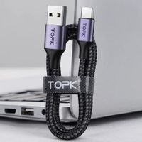 TOPK 60W 3A QC3.0 Kabel USB-C zu USB Schnelles Laden