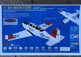 T-34 Mentor von Samara, Warbird, Balsamodell ARF neu!